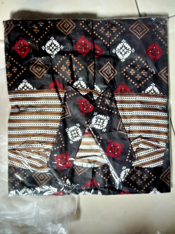 Diskon Bswart Batik Hrb026 Kenongo Hem Pendek Padi Pekalongan M L Xl Batik Pria Murah Modern Grosir