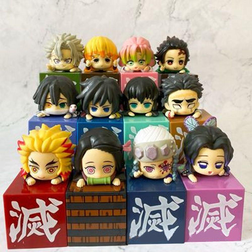 Quinton Demon Slayer Anime PVC Agatsuma Zenitsu Kamado Tanjirou Iguro Obanai Uzui Tengen Action Figure