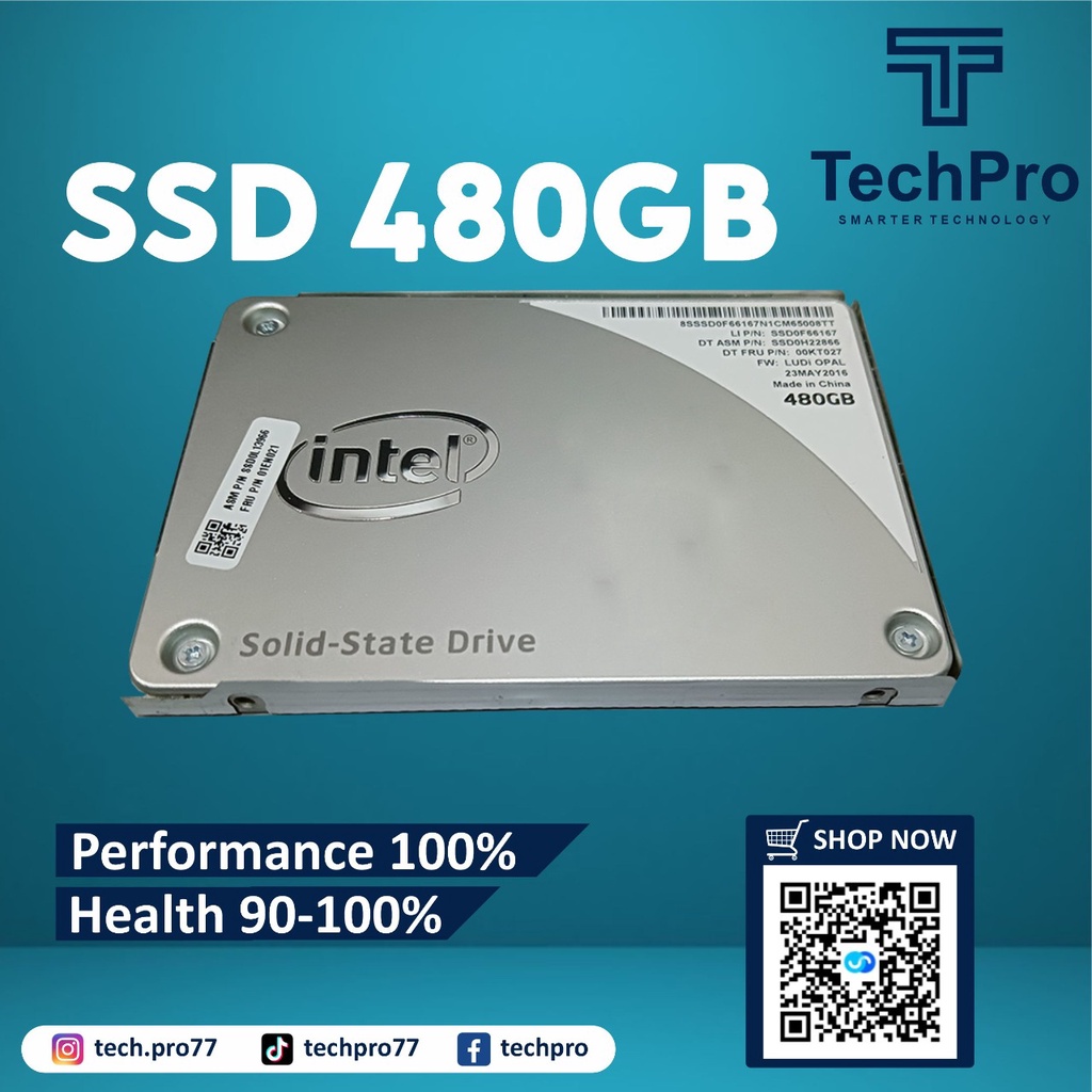 JUAL SECOND SSD 480 Seken Intel MURAH ORI