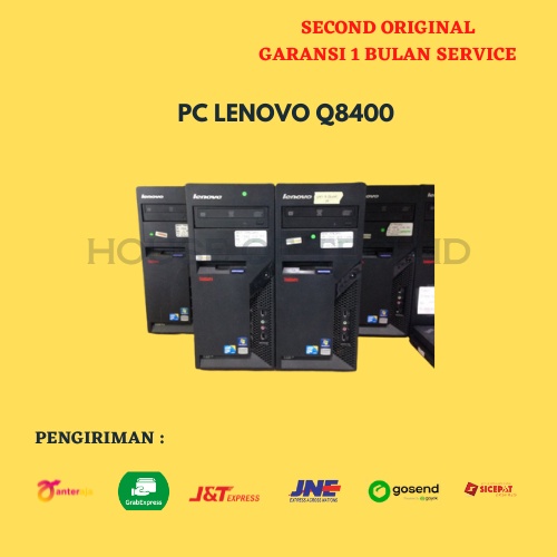 PC LENOVO Q8400 CORE 2 QUAD Q8400 2.66GHZ RAM 4 GB HDD 500 GB