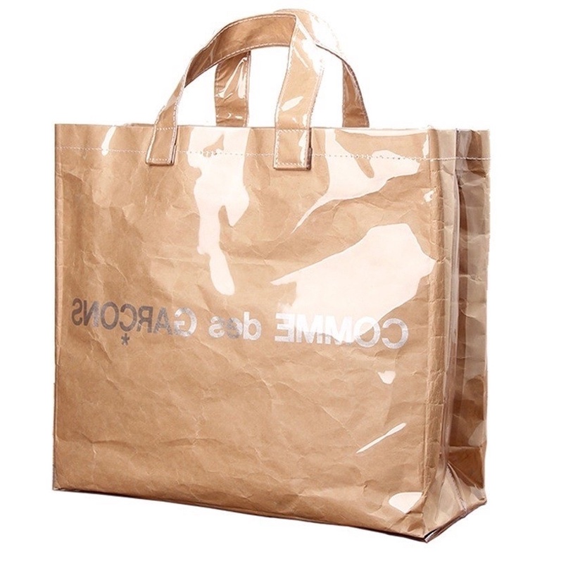 Comme Des Garcons Tote Bag Beige - ORIGINAL GUARANTEE 100%