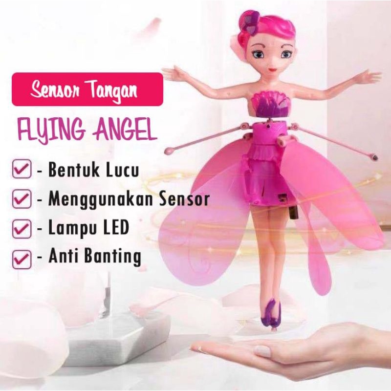 mainan flying angel peri terbang