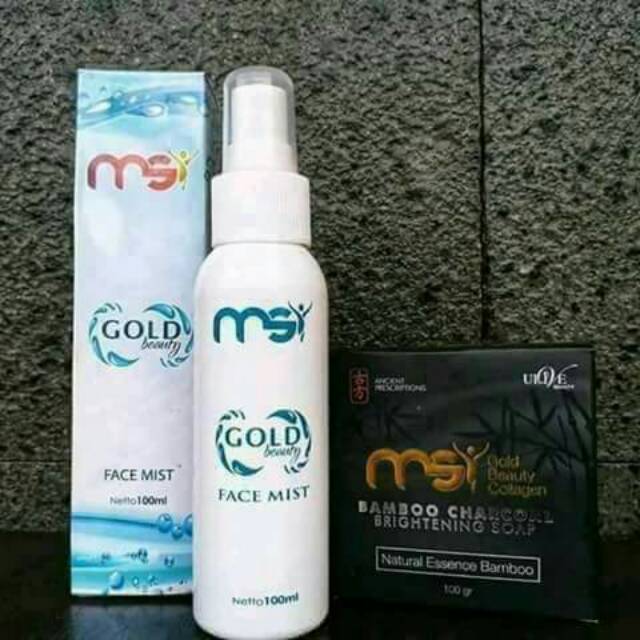 PAKET HEMAT FACE MIST & SABUN BAMBO CHARCOAL MSI ORIGINAL PRODUK MSI