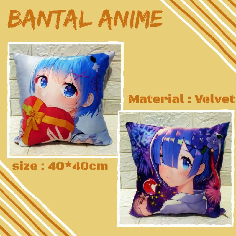 bantal pillow anime re zero rem