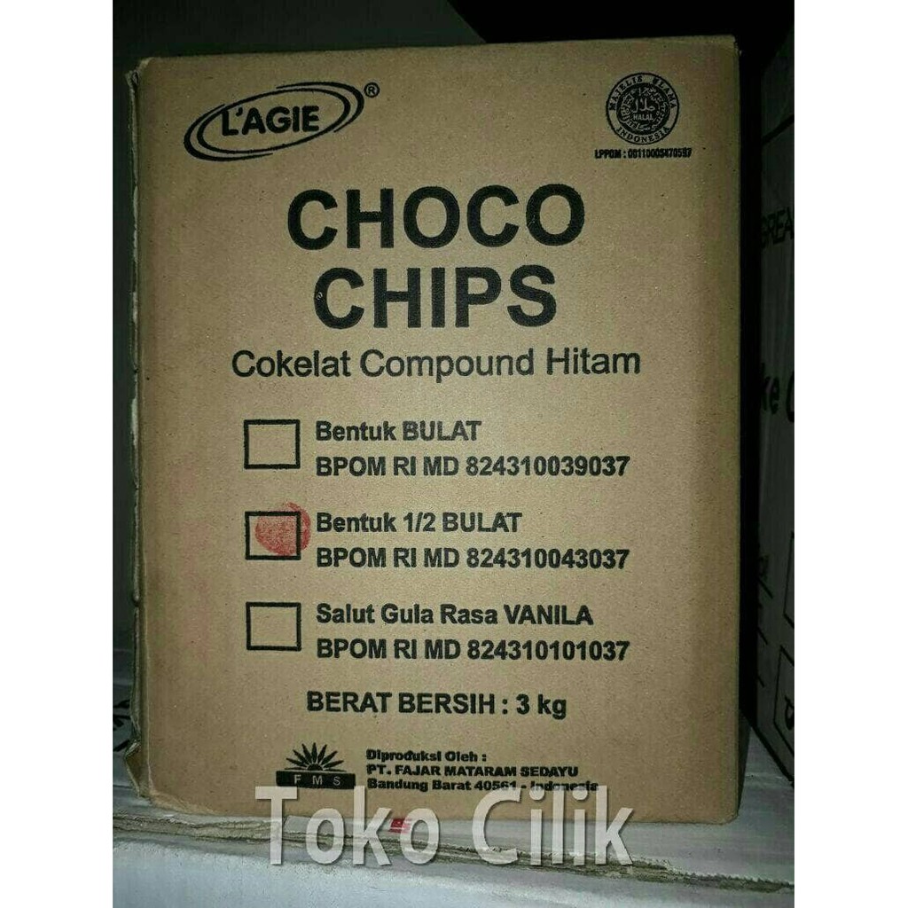 

coklat chip belah setengah bakestable topping makanan minuman