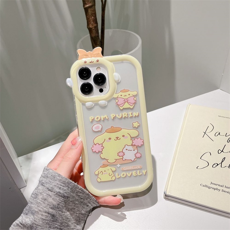 Soft Case Pelindung Desain Monster Kecil Tahan Banting Untuk iPhone 14 13 12 11 Pro Max X Xr Xs Max 7 8 6 6s Plus SE 2020