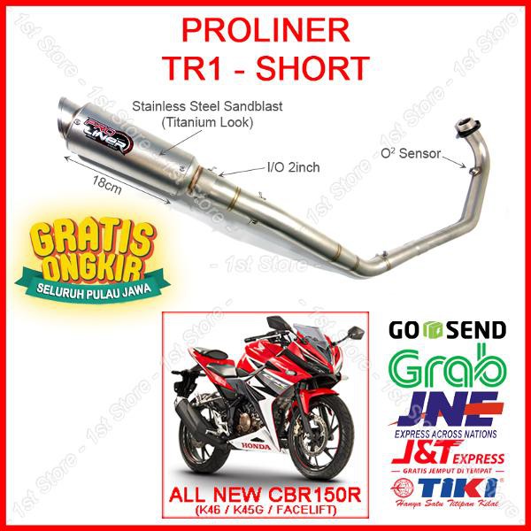 ProLiner TR1 Short Honda All New CBR150R Facelift K46 K45G Knalpot Racing CBR 150 R 150R Asli Ori