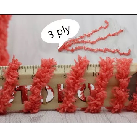 Benang rajut handuk/100g coral fleece yarn 3 strands towel thread scarf thread baby kids wool thread for crochet