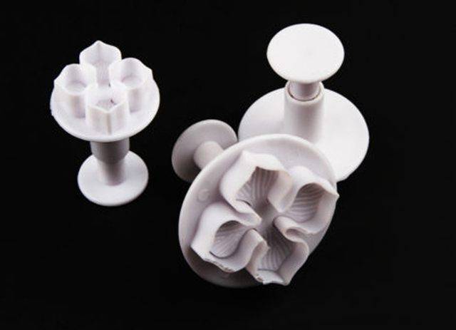 Cetakan fondant clay plunger cutter bunga hydrangea cookie cutter