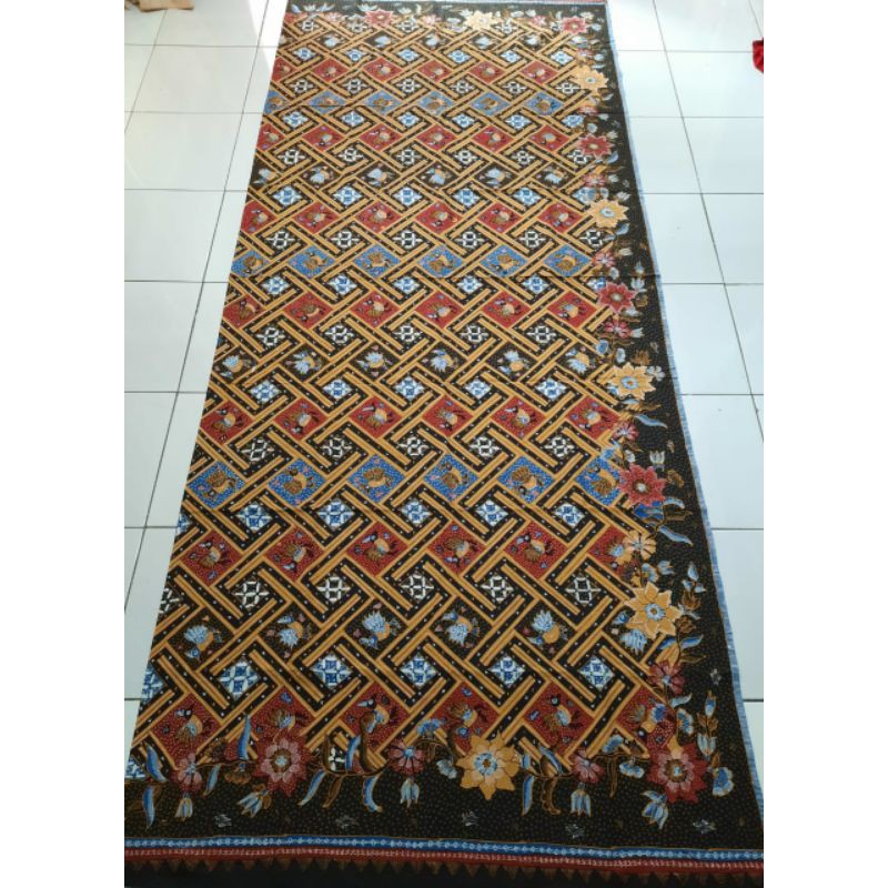 Batik kain panjang katun full tulis motif angkin kotak ayam jago 923 uk 230cmx100cm