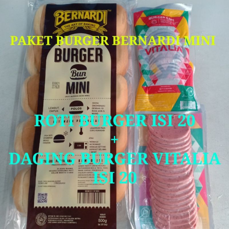 

PAKET BURGER MINI BERNARDI ISI 20