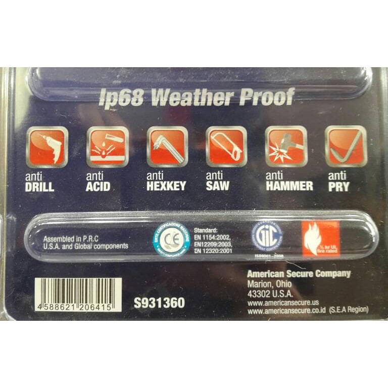 Gembok American Secure 60mm