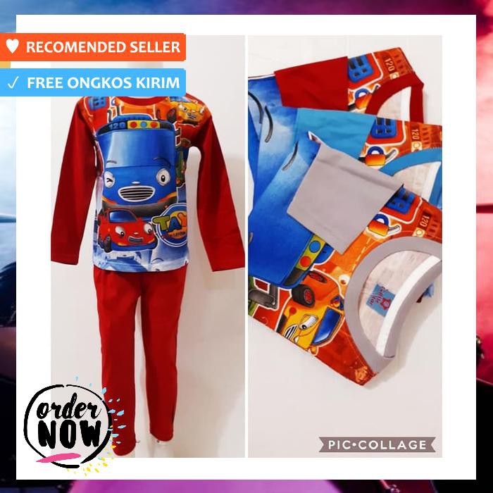 Baju Tidur Piyama Anak Tayo
