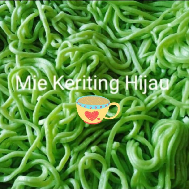 

Mie Hijau Mentah Keriting Telur Sari Sayur Sawi Untuk Mie Ayam/Bakmie