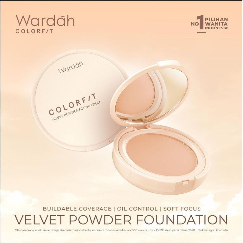 ❤ jselectiv ❤ WARDAH COLORFIT Velvet Powder Foundation | Bedak Padat WARDAH COLORFIT