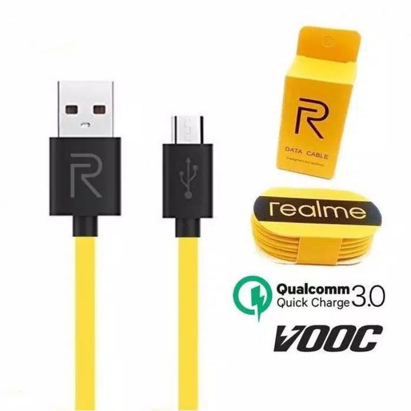 Kabel Data Oppo Realme USB Micro Fast Charging Original