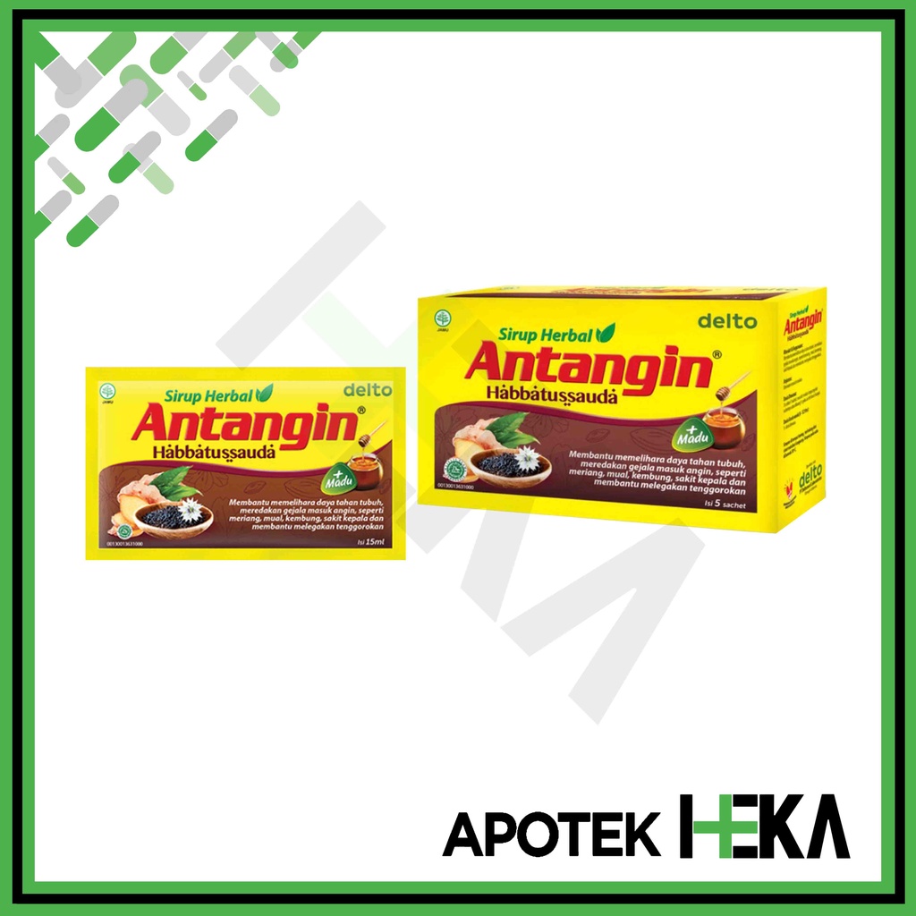 Antangin Habbatussauda Box isi 12 Sachet - Sirup Masuk Angin (SEMARANG)