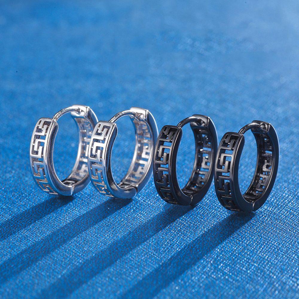 Mxbeauty Gesper Telinga Dinding Besar Temperamen Hadiah Sederhana Punk Pria Hip Hop Anting Gaya Korea