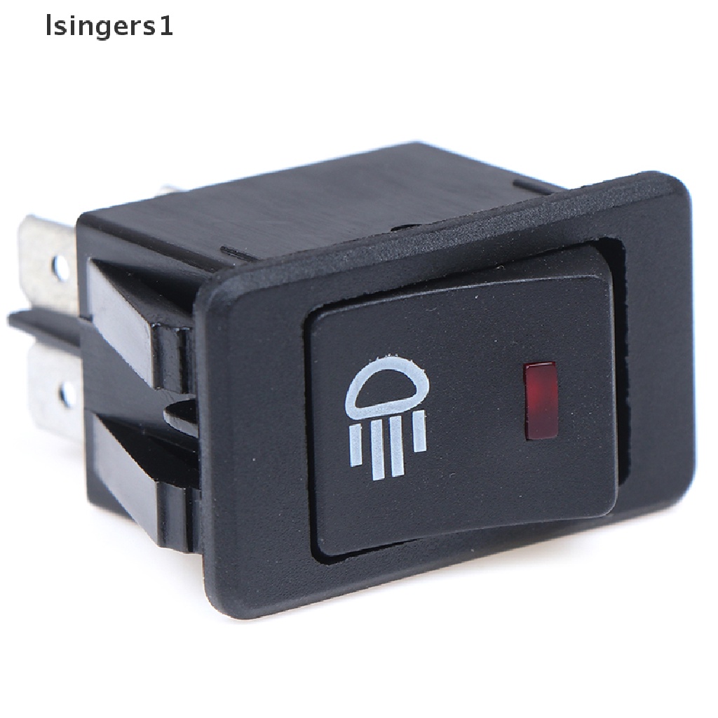 (lsingers1) Saklar Rocker Lampu Kabut LED 12V 35A 4-pin Untuk Dashboard Mobil