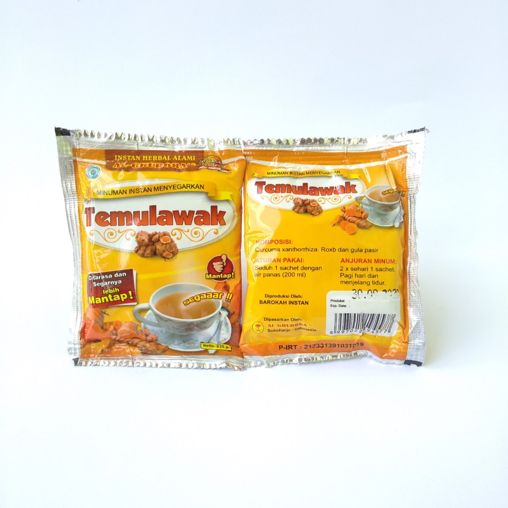 Sachet Temulawak Minuman Kesehatan Instan Herbal Alami Al-Ghuroba