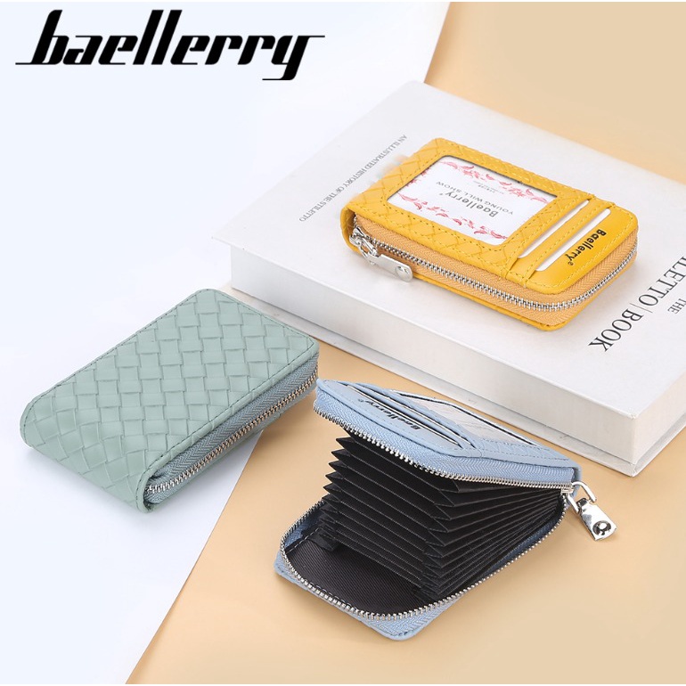 Baellerry Dompet Kartu Wallet Card Holder Bahan Kulit Premium BLY058