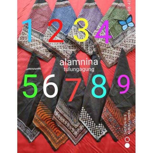 Udeng jawa segitiga slayer motif batik