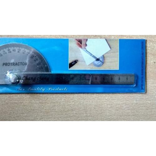 

♡ Busur Derajat Combi Penggaris Stainless Protractor Alat Ukur Sudut ➶