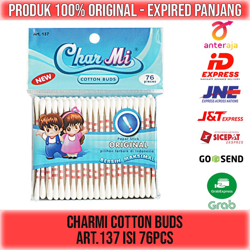 CHARMI COTTON BUDS/KOREK KUPING ART 137 ISI 76pcs