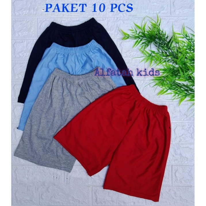 Paket Celana Pendek Anak OshKosh Polos  Harian Kolor 10 pcs