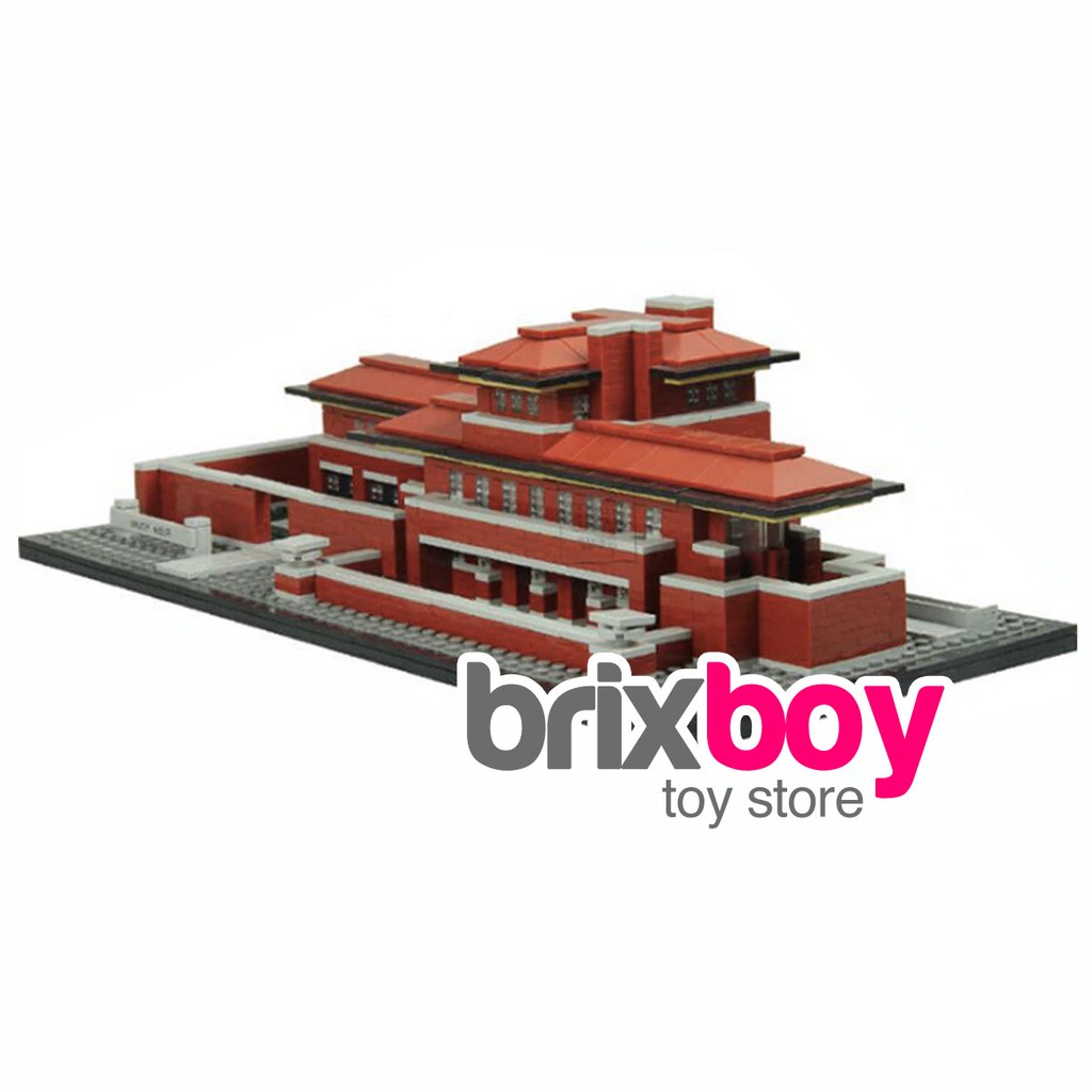 Architecture Construction Robie House 3d 2326pcs Lepin 17007 - how to complete the lloyd residence game on roblox free
