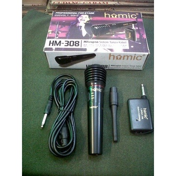 COD Mic Wireless / Homic Wireless Series HM 308 /MIC WIRELESS KARAOKE//MIC SALON AKTIF