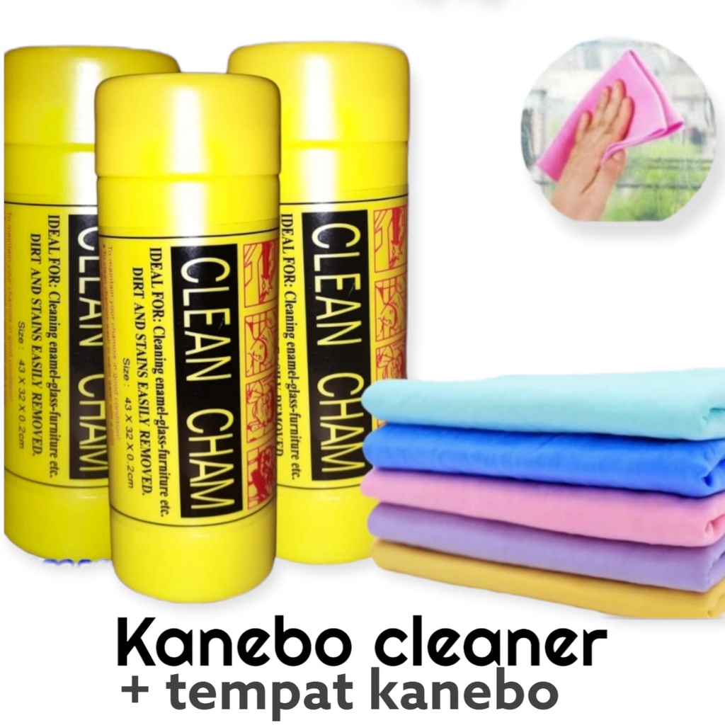 BELLA - KANEBO CLEAN CHAM / LAP HANDUK KANEBO SERBAGUNA SET TABUNG DAYA SERAP TINGGI