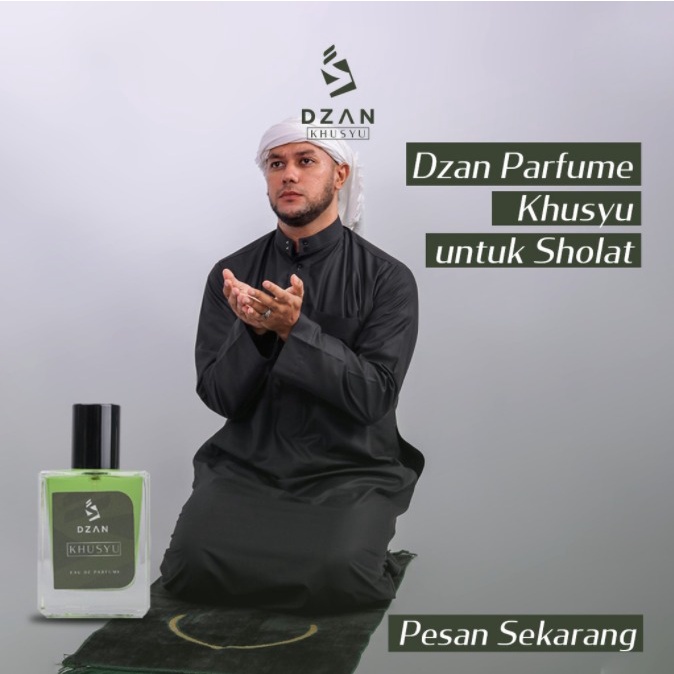 Parfum sholat DZAN Khusyu parfume halal EDP aroma cewek cowok pria wanita original tahan lama non alcohol