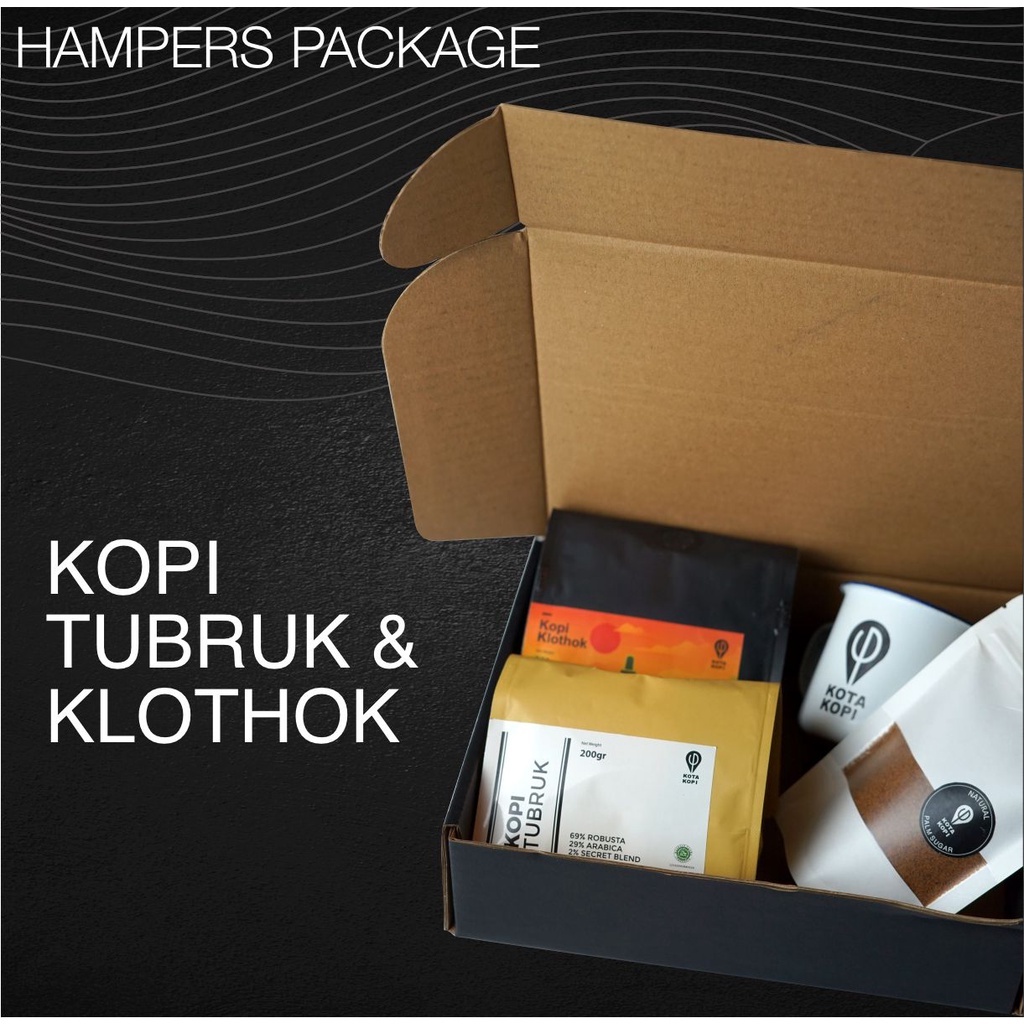 

Kota Kopi Roastery - Kopi Klothok Kopi Tubruk Hampers - Kado Kopi