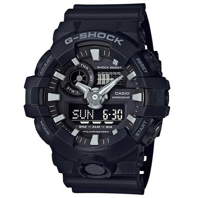 Casio G-Shock Ga-700-1B / Gshock Ga700-1B Original & Bergaransi .