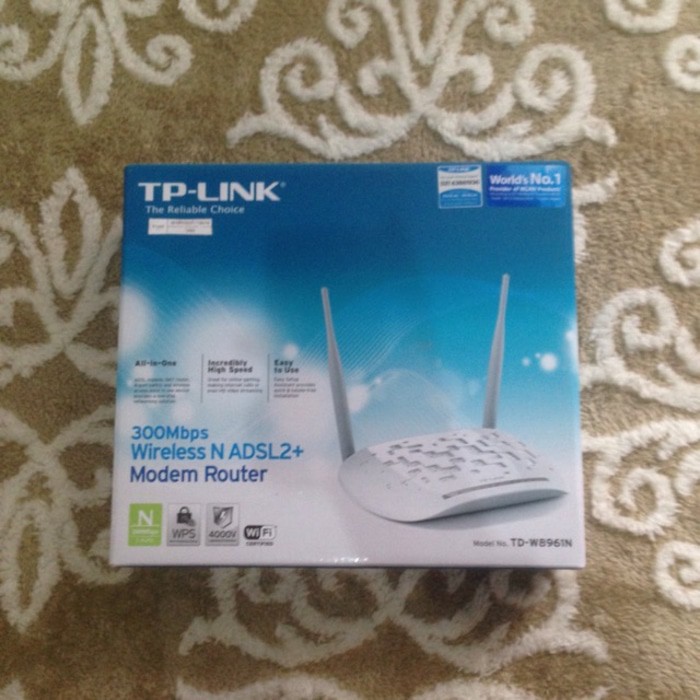 TP LINK Modem Router Wireless N ADSL2 WIFI 2 antena