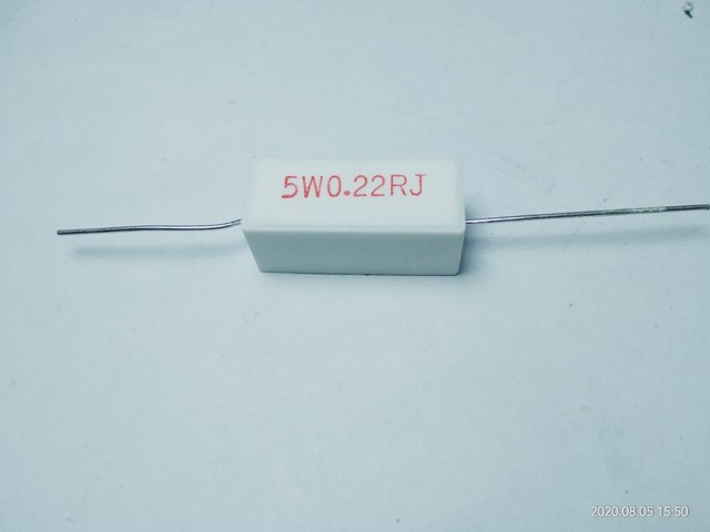 [PAS-9079] RESISTOR KAPUR 5WATT 0.22OHM ORIGINAL