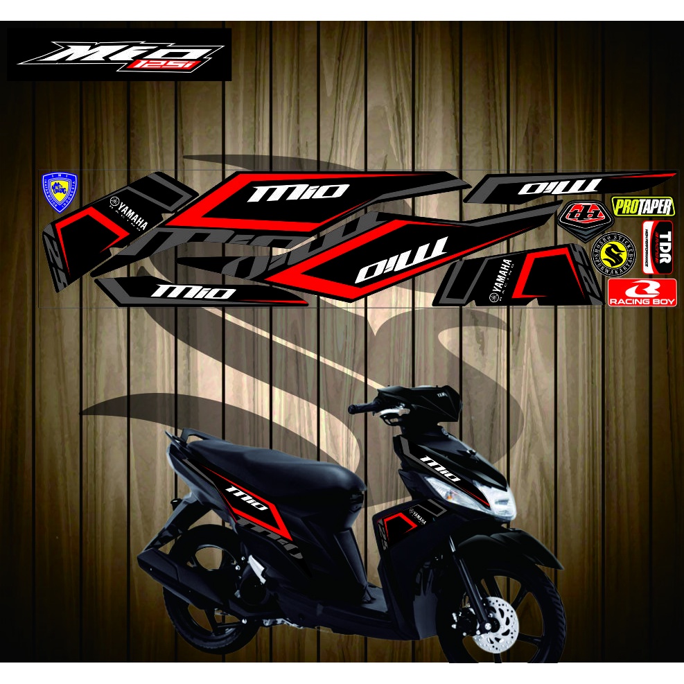 STRIPING MIO M3 MIO Z MIO 125 | STIKER VARIASI LIS MOTOR MIO M3 MIO Z MIO 125 MIO VARIASI SIMPLE POL