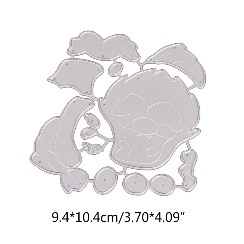 Cetakan Stensil Cutting Dies Motif Santa Claus Bahan Metal Untuk Scrapbook / Craft DIY