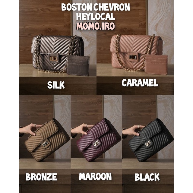 Boston chevron heylocal BLACK