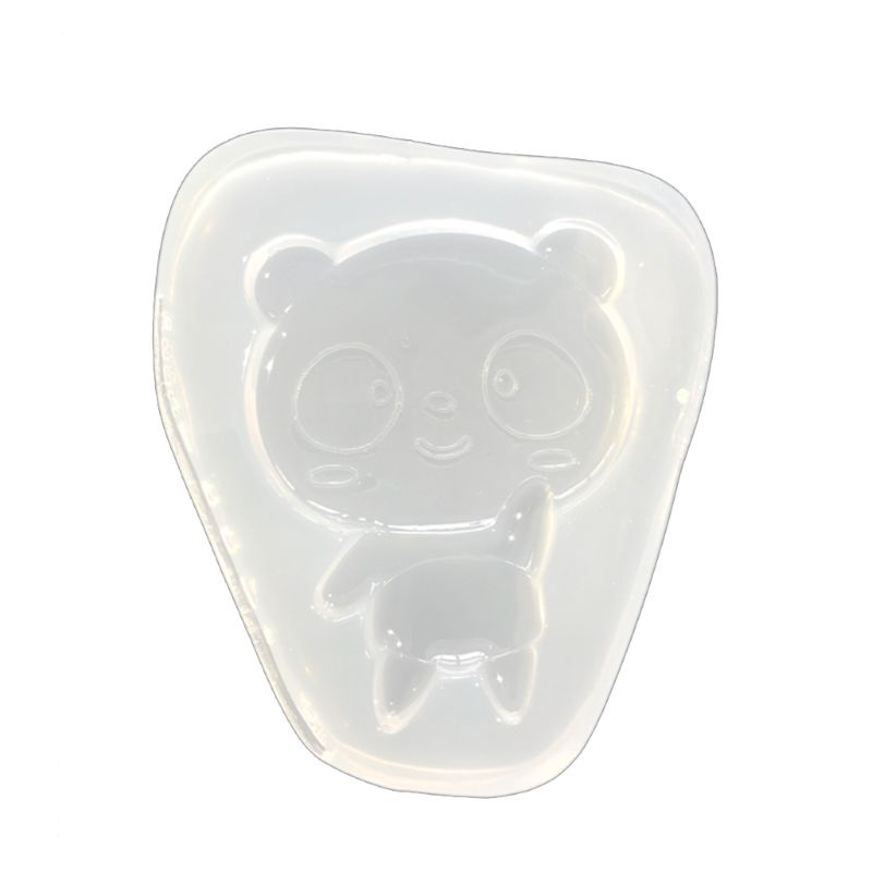 SIY  Cute Cartoon Panda Bear Pendant Resin Casting Mold Silicone Mold Jewelry Making