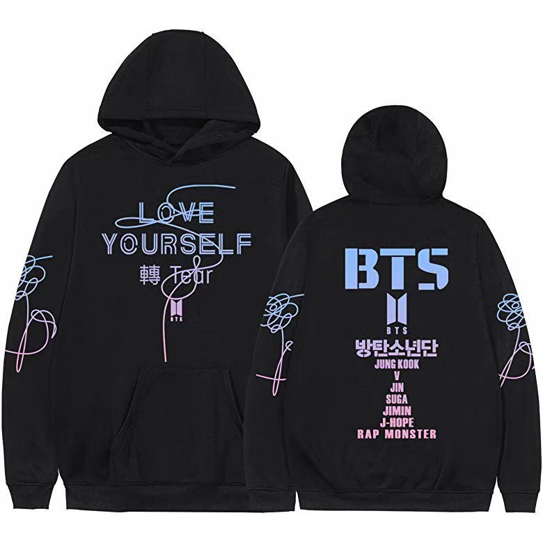 SWEATER BTS LOVE YOURSELF TEAR GRADIENT // SWEATER KPOP BTS HOODIE ALL MAMBERS GRADASI TEAR