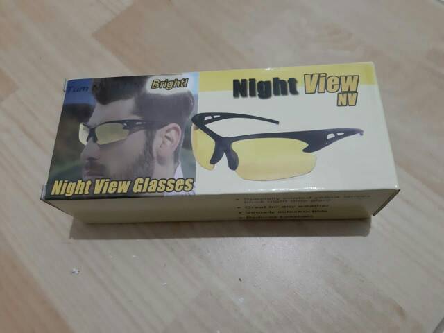 Kaca Mata Malam Kaca Mata Anti Silau Night Vision Night View Glasses Kaca Mata Nyaman Berkendara