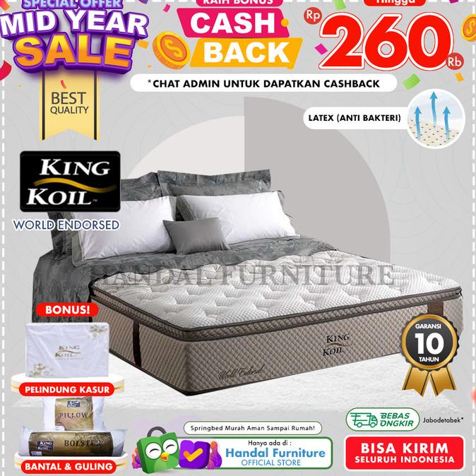 King Koil Hanya Kasur Spring Bed World Endorsed 180 X 200 Terbaru
