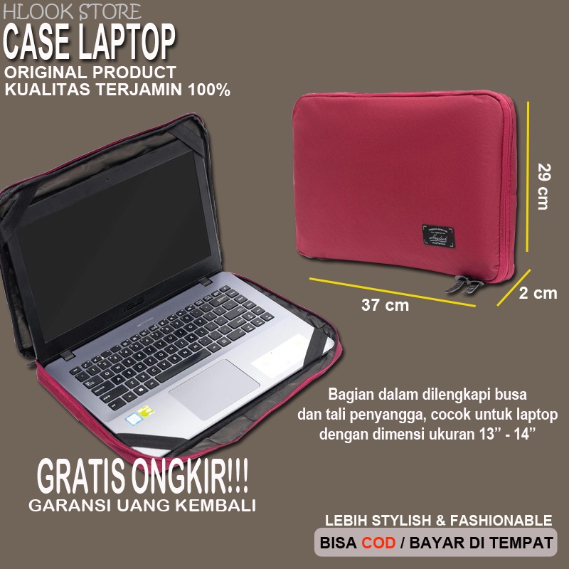 gkj_menor - Tas Laptop Softcase Cover Samsung Asus Toshiba HP Acer 14 15 Inch Jinjing