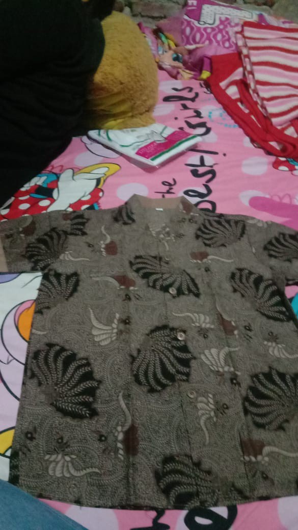 Couple Kemeja Batik Anak Dan Ayah Motif Kerang Ori By Rumah Kemeja