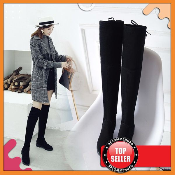 womens grey over the knee boots