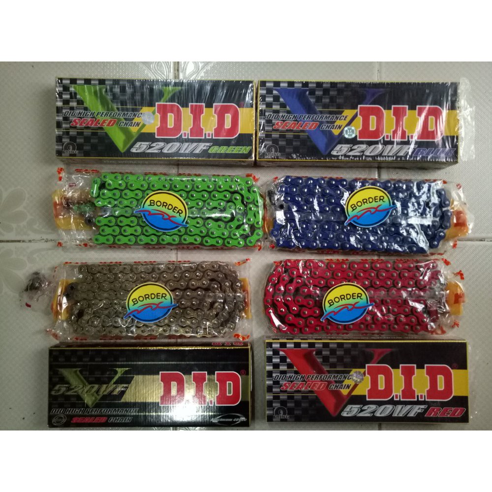 Promo Puasa Rantai DID 520-120L VF Colour Diskon