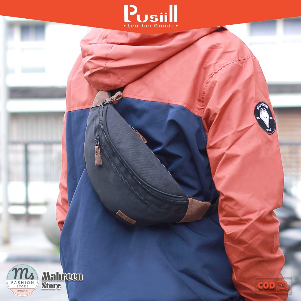 Tas Pria Tas Waistbag Tas Selempang Pria Komb Kulit Original Pusiill | XM 305