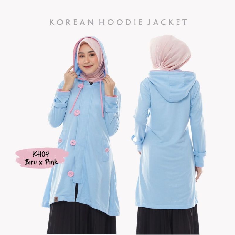 Jaket Muslimah Korean Hoodie